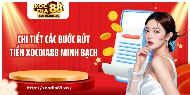 Chi tiết các bước rút tiền Xocdia88 minh bạch